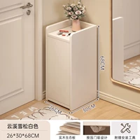 [Модель стоячего шкафа, которую можно сочетать с табуретом для пеленания обуви] Yunxi белый 26*30*68 см (толстая экологическая доска из массива дерева)
