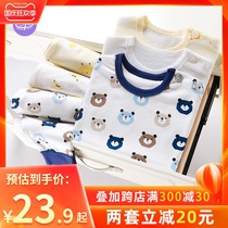 Childrens pajamas for boys and girls in spring and autumn long sleeve underwear set for childrens home clothes cotton autumn trousers