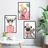 Светоотражательная мультяшная фоторамка на стену, диван для кровати, настенное крепление, самоклеющиеся наклейки