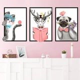 Светоотражательная мультяшная фоторамка на стену, диван для кровати, настенное крепление, самоклеющиеся наклейки