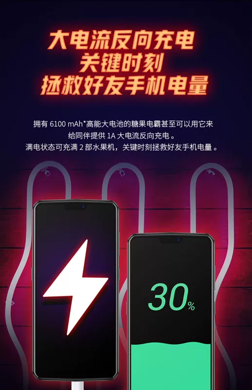 [Giới hạn thời gian xuống thẳng 400] đường kẹo C21 điện bạo chúa 6100mAh máy dịch pin lớn 4 + 64G thẻ kép chờ kép camera kép 4G full Netcom điện thoại di động toàn màn hình - Điện thoại di động