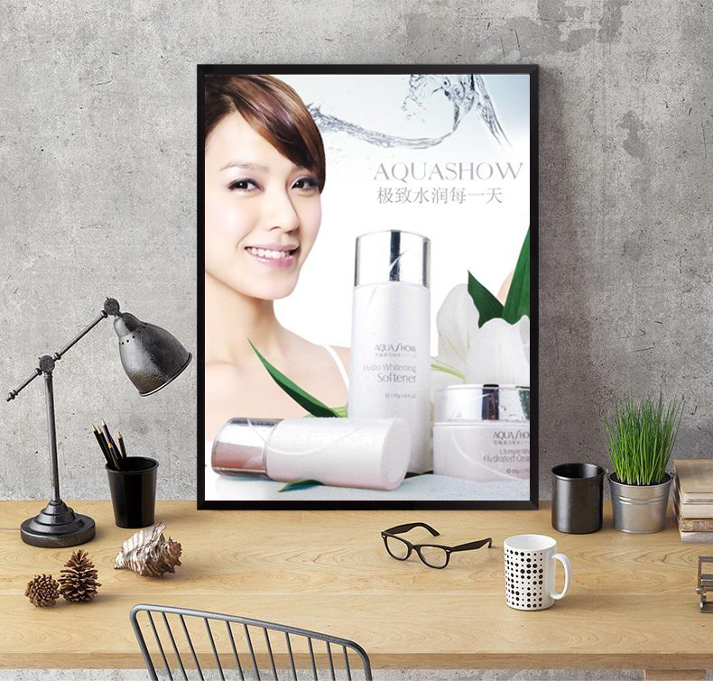 Shen Jia chải khung nhôm khung ảnh khung áp phích khung quảng cáo khung câu đố khung hình khung hình khung hình tùy chỉnh - Kính kính cận đẹp