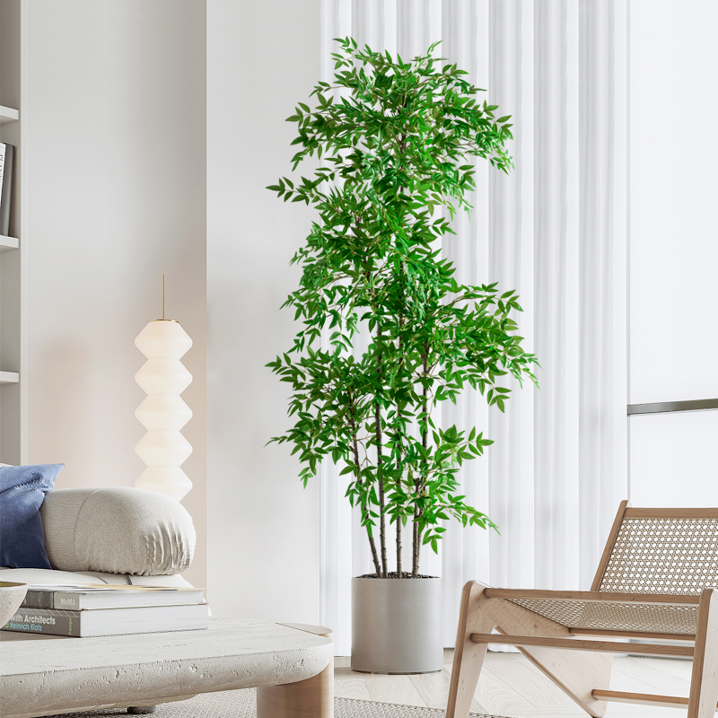 Bionic green plant simulation plant Nantian bamboo indoor potted plant living room sofa fake tree floor home decoration ornaments