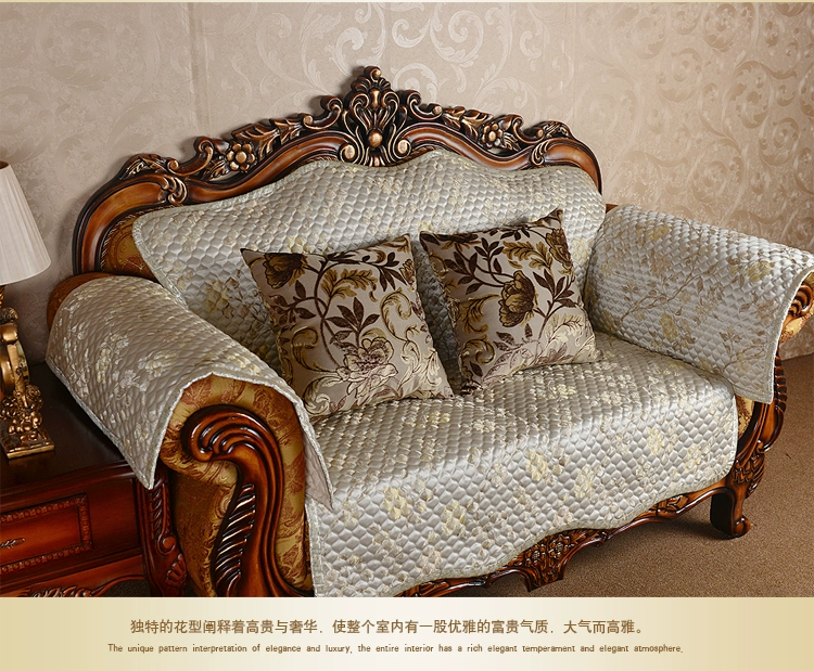 [Đặc biệt hàng ngày] Châu Âu Jacquard nhung gối vải sofa lớn đệm giường tựa lưng với lõi - Trở lại đệm / Bolsters