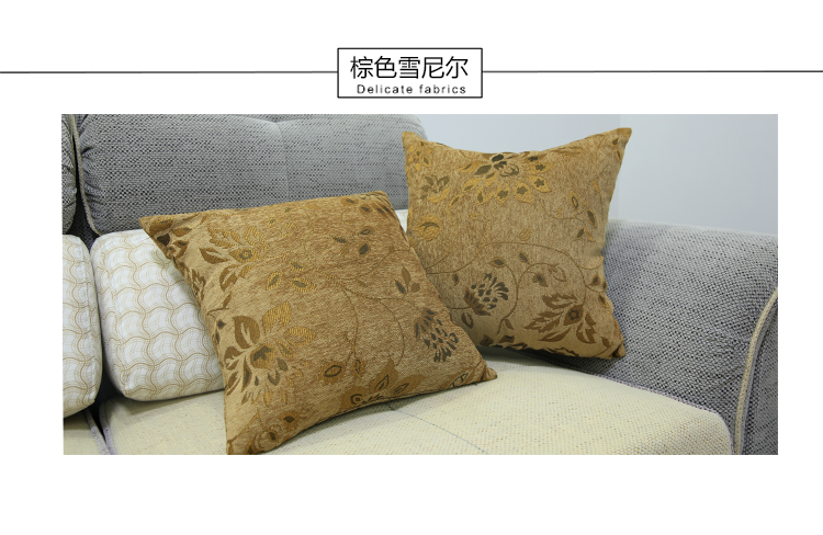 [Đặc biệt hàng ngày] Châu Âu ôm gối vỏ bọc chenille jacquard đệm ghế ô tô đệm không có lõi - Trở lại đệm / Bolsters chăn kèm gối