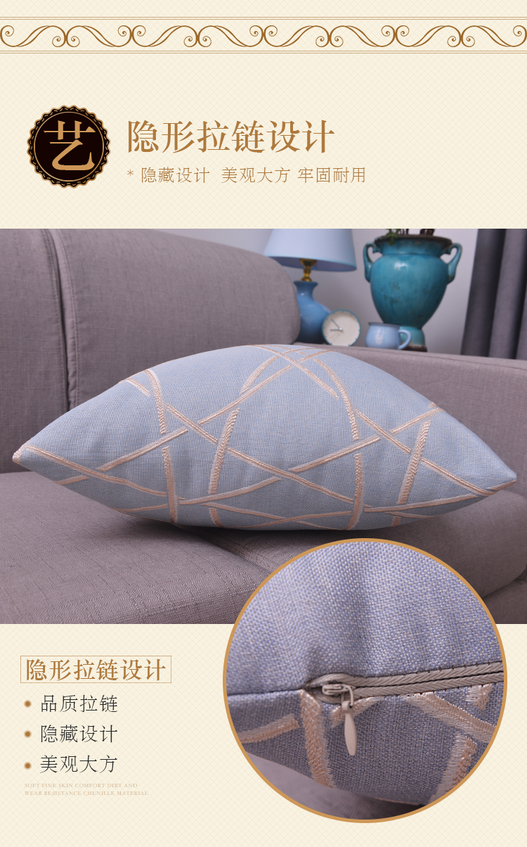 Thoải mái bông thân thiện với da và vải đệm nhỏ tươi nhỏ gọn sofa gối văn phòng eo đệm lõi chứa tùy vận chuyển - Trở lại đệm / Bolsters gối lót lưng ghế văn phòng