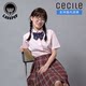 C brand CECILE Japan jk uniform pointed collar shirt girls short-sleeved school uniform class service college style non-ironing shirt