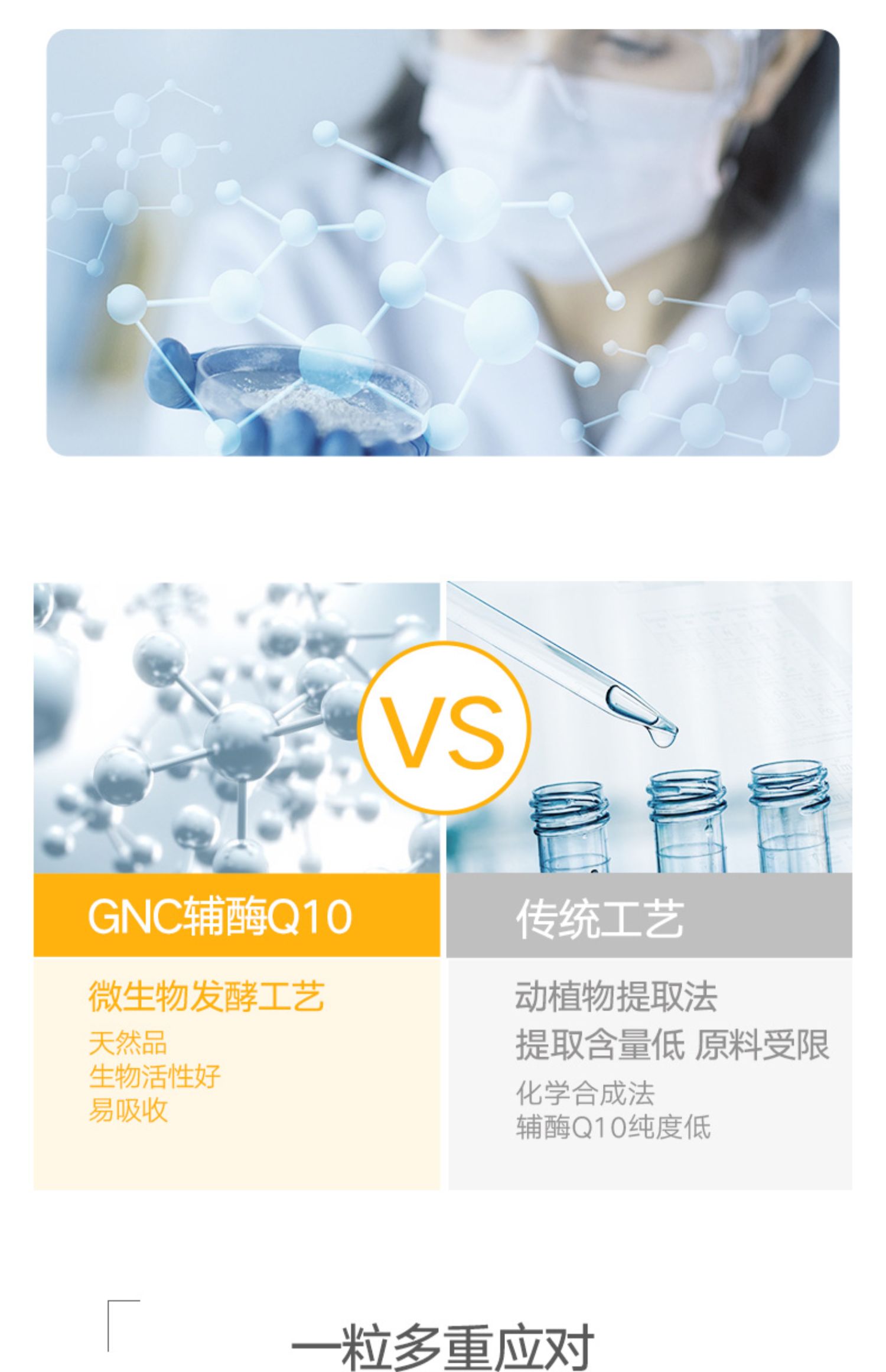 gnc健安喜美国原装进口辅酶ql0200mg60粒*2