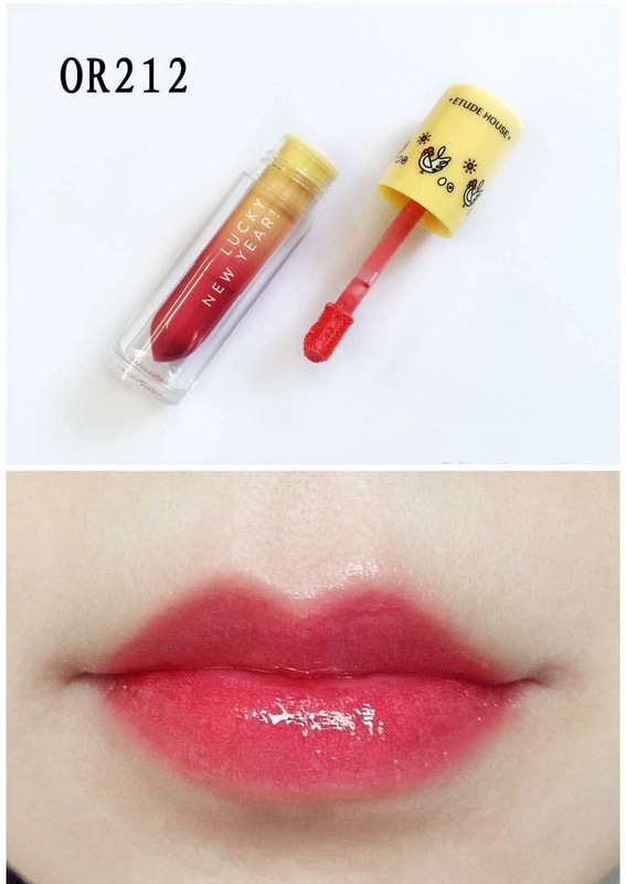 Giải phóng mặt bằng Hàn Quốc etude house Etude House Rooster Chicks Limited Moisture 2017 Lip Glaze Lip Gloss - Son bóng / Liquid Rouge