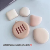 Дышащий спонж, силиконовая коробка для хранения, большая портативная косметическая губка, система хранения