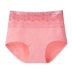3 tải vải cotton ren quần lót nữ cao eo bụng tập tin cotton kích thước lớn đơn giản đồ lót phụ nữ