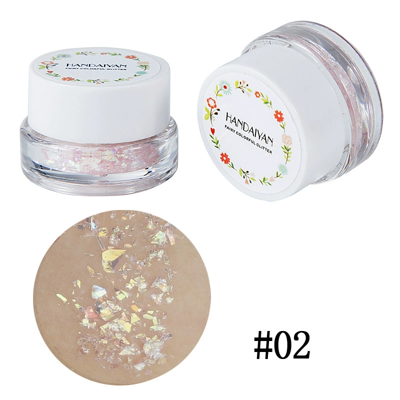 Elf trang điểm nàng tiên cá quy mô 蹦 di nhấp nháy kem có độ bóng cao gel kỳ nghỉ trang điểm mặt sequins giai đoạn trang điểm ... phấn nhũ highlight