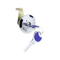 Partial core turn tongue lock Crescent key insurance file cabinet lock emergency cabinet lock iron file furniture lock