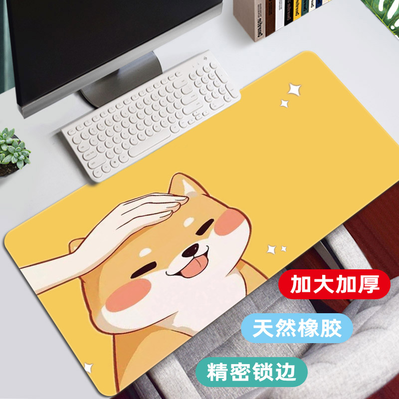 Mouse pad super large office writing learning desktop notebook tablepad keyboard pad customization of cute female in wind school gift pattern logo