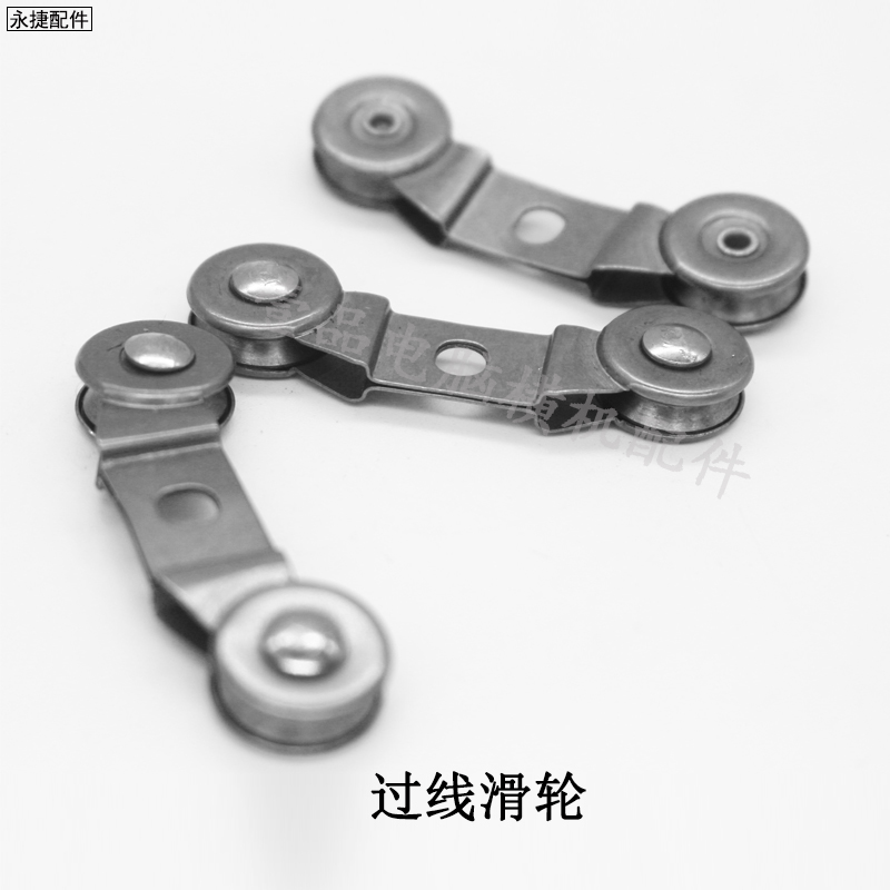 Computer flat machine accessories pulley yarn mouth pulley assist line over line device anti-broken line anti-rotten edge pulley yarn mouth guide plate