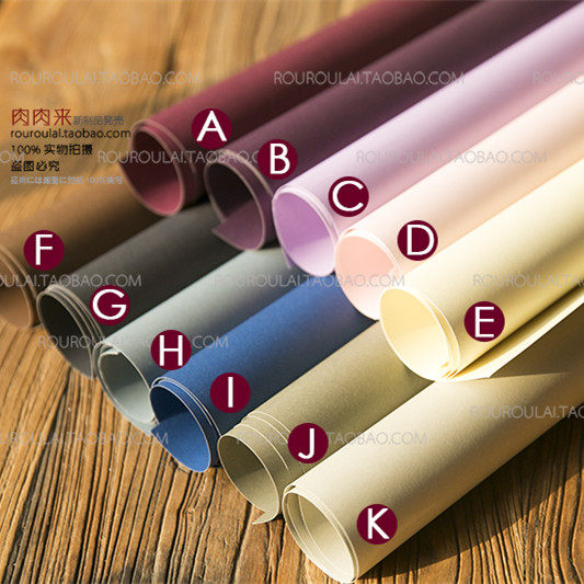 ZX double-sided printed pure colour ring creation DIY handmade paper thickened wrapping paper gift paper
