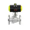 Q641F-16P Pneumatic stainless steel ball valve Pneumatic flange ball valve DN25 50 65 80 100 150