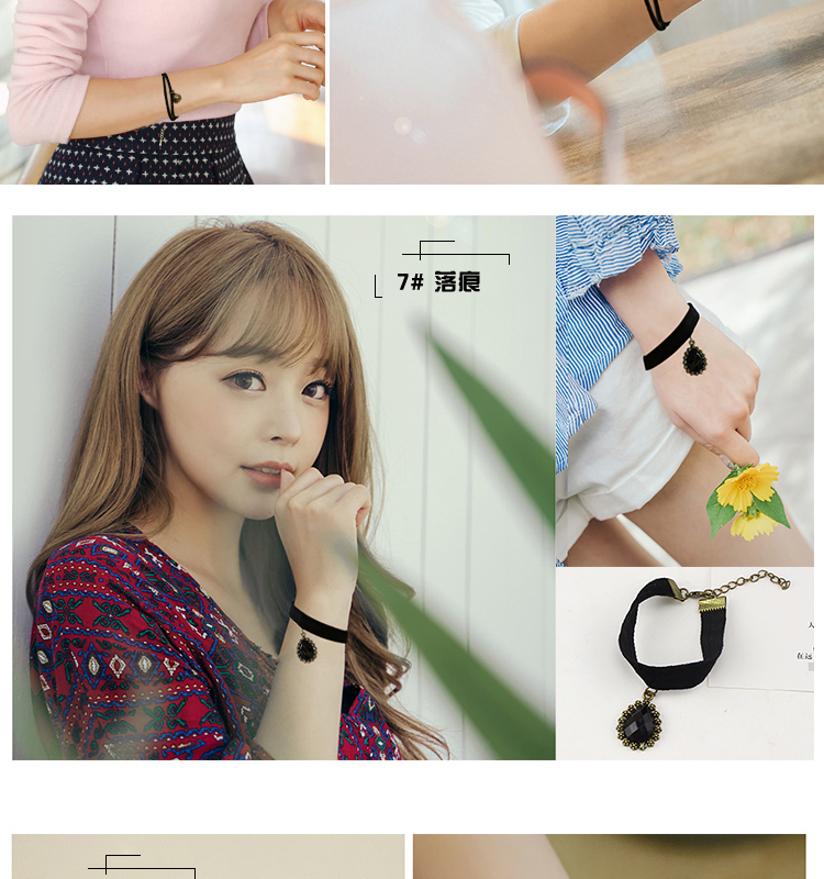 Đồ trang sức ngọt ngào Hàn Quốc giả ngọc trai bạn gái vòng tay retro Nữ trang sức Hàn Quốc tay đơn giản dây đôi đồ trang sức vòng đeo tay nữ