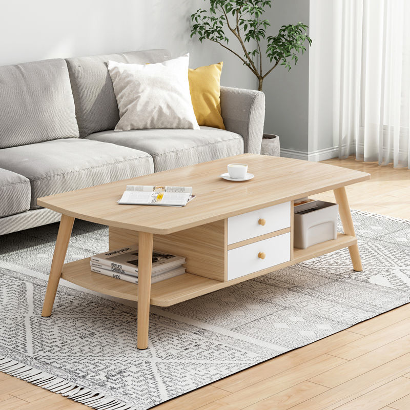 Side table sofa side cabinet balcony small coffee table side table sofa table Nordic small table ins light luxury social small square coffee table