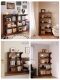 Solid Wood Antique Display Cabinet, Chinese-Style Tea Set Cabinet, Storage Rack, Light Luxury Living Room Storage Display Cabinet, Tea Cabinet, Multi-Purpose Cabinet, Bookcase