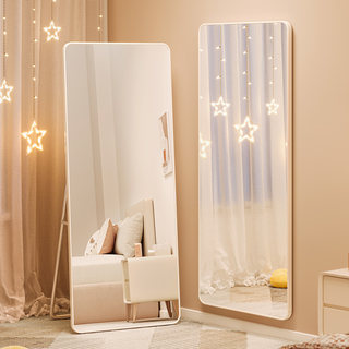 Mirror home fitting full body dressing mirror bedroom fitting wall hanging wall net red makeup hanging wall three-dimensional floor mirror