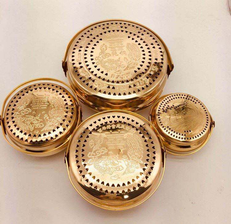 Wedding with a woman engaged grass copper fire warm wedding fire wedding fire festive wangbasin traditional copper fire stove