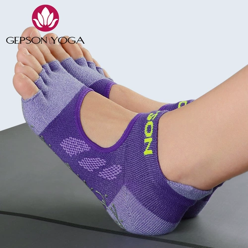Нескользящие спортивные тонкие носки для йоги для спортзала