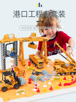 Large gantry crane toy baby gift safe and smooth and odorless child puzzle birthday model Plastic Engineering