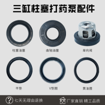 Three-cylinder plunger pump sprayer sprayer sealing ring water seal V-groove O-ring spraying pump head accessories repair kit