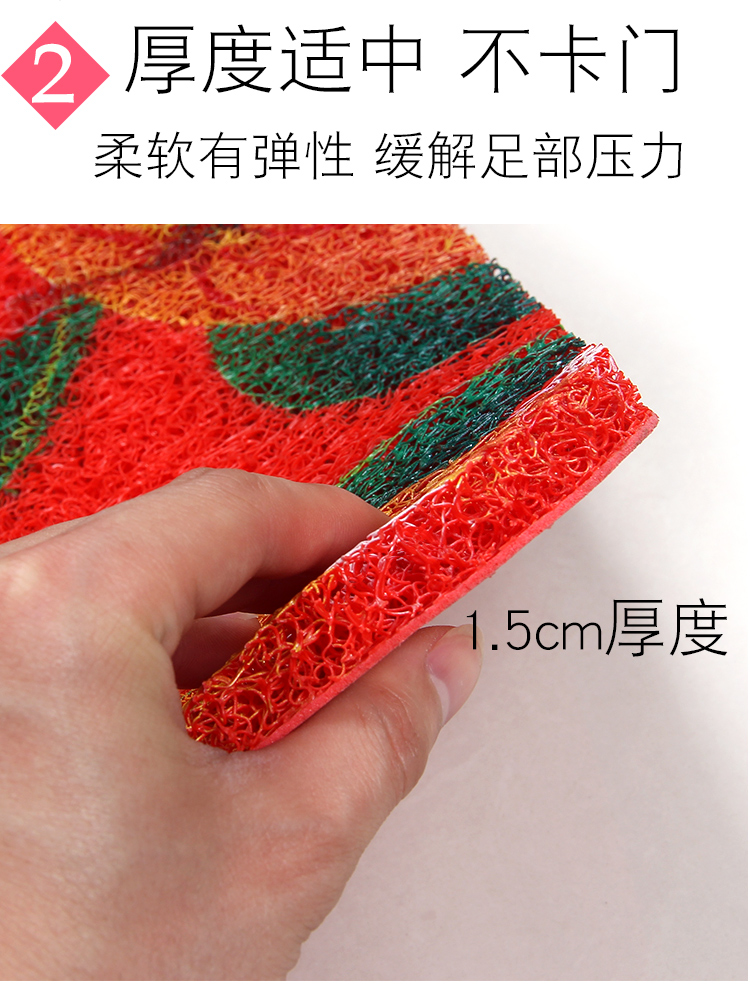 Sàn mat cửa mat cửa ra vào nhà phòng khách foyer mat nhựa dây vòng thảm phòng ngủ không thấm nước mat chống trượt - Thảm sàn thảm lau chân nhà tắm