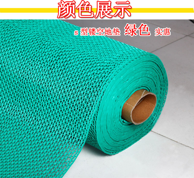 Chống thấm cửa mat chân rỗng pad nhà bếp nước chống trượt thảm PVC phòng tắm s lưới phòng tắm mat tùy chỉnh nhựa trải sàn