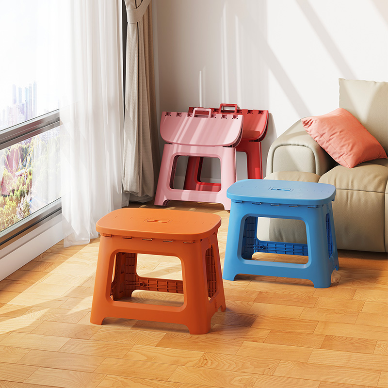 Home Small Stool Foldable Containing Portable Short Stool Plastic Simple Bench Outdoor Fishing Den Train Mazza Chair-Taobao