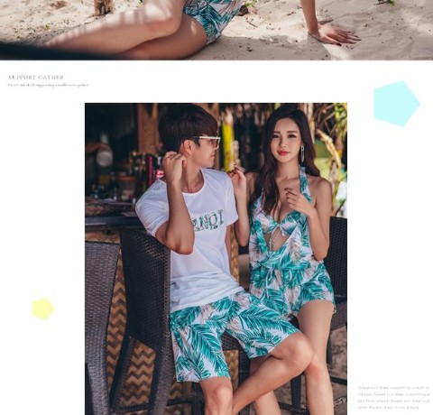 Cặp đôi đồ bơi mới lạ ba thương hiệu bảo thủ Gầy ngực nhỏ tụ lại che bụng là suối nước nóng Spa cho nam và nữ bơi lội. 	đồ đi biển đôi hà nội