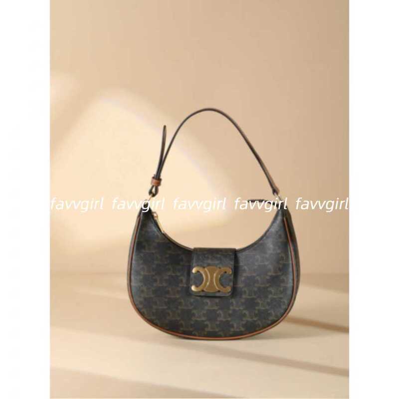 【Look for Favvgirl】Classic Bestsellers! Arc De Triomphe Ava Underarm Bag~ Cowhide Leather Handbag and Shoulder Bag for Women