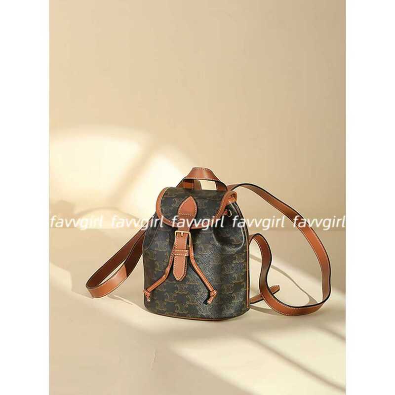 【Look for Favvgirl】Versatile Magic Bag~ Arc De Triomphe Leather Backpack~ Monogram Drawstring Tote Bag 【Look for Favvgirl】Versatile Magic Bag~ Arc De Triomphe Leather Backpack~ Monogram Drawstring Tote Bag