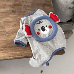 New Autumn and Winter Gray Koala Four-Legged Clothes for Dogs, Pet Clothes for Bichon Frise, Teddy, Maltese, Schnauzer