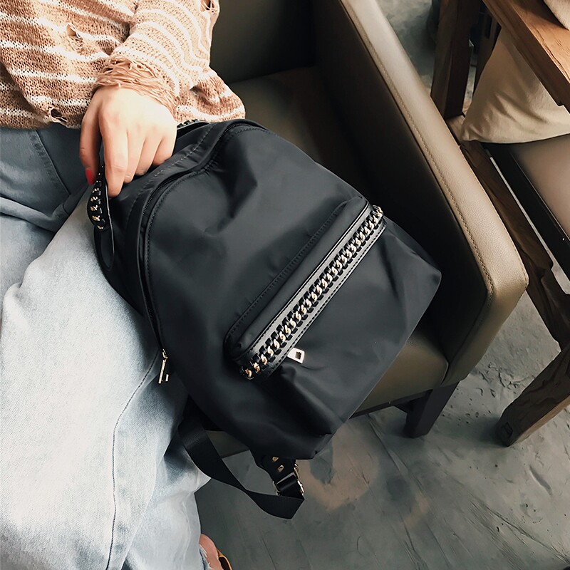 Tide brand 2021 new Korean version fashion backpack canvas all-match backpack Oxford cloth casual student schoolbag women's bag