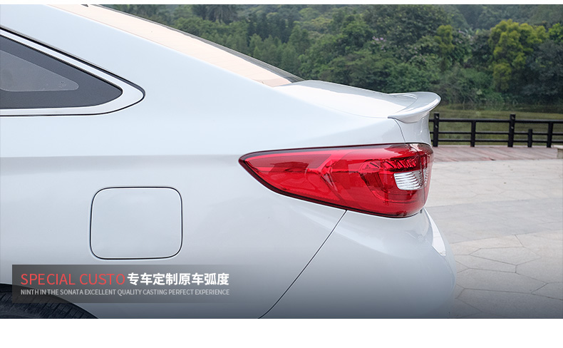 Dành riêng cho Hyundai Sonata Chín thế hệ Cánh sau Cáp 9 Tái trang bị Cánh gió chuyên dụng Đôi môi sau Thanh sau Spoiler Dải trang trí - Sopida trên cánh lướt gió mazda 2