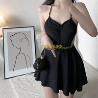 Черные 2 полные сетевые руки с грудными подушками, чтобы отправить половину юбки