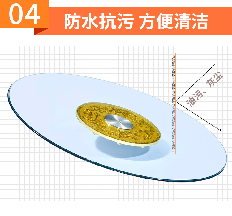 Nội thất nhà máy bàn ghế ăn lẩu dài 1,8 mét bàn xoay bàn ăn tối nâng cao cơ sở đĩa dạ quang khách sạn phong cách Trung Quốc - FnB Furniture bộ bàn cà phê