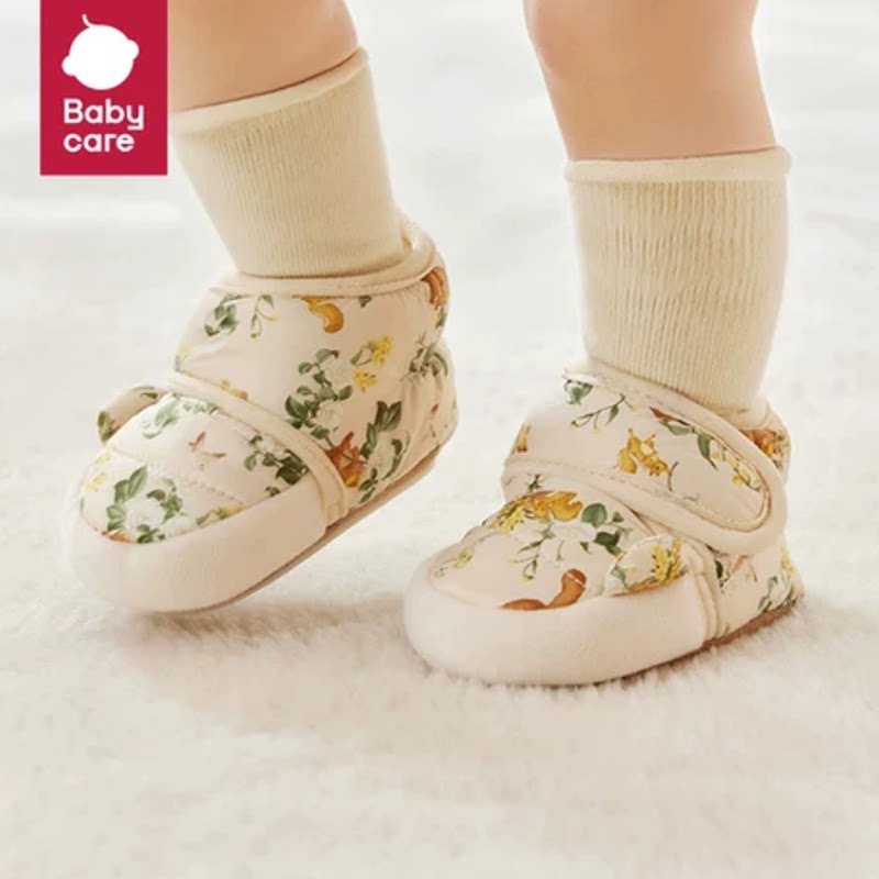 babycare婴儿鞋袜秋冬宝宝鞋子小月龄新生儿步前鞋保暖软底鞋春季 袜隐实拍商品图