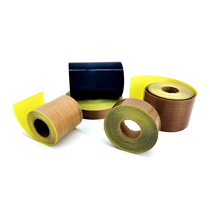 Customized Teflon tape imported polytetrafluoroethylene sticker ptfe heat-resistant release black anti-static high temperature cloth