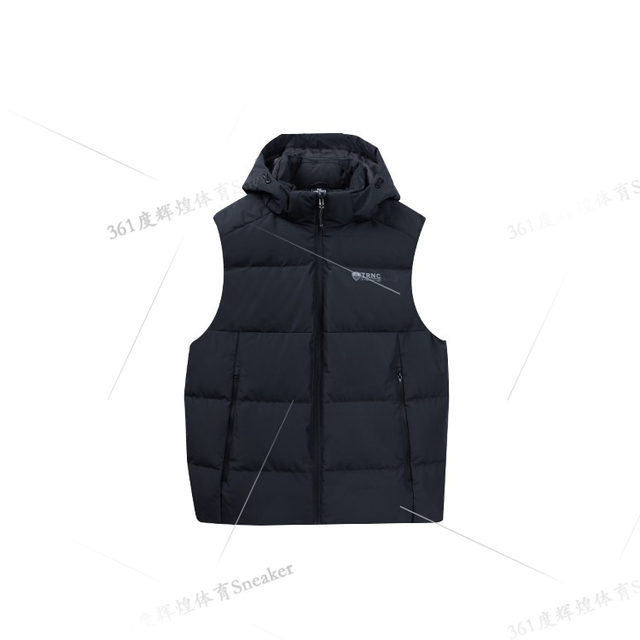 361 Men's Removable Hood Down Vest 2024 Winter New Warm Vest Vest Down Jacket