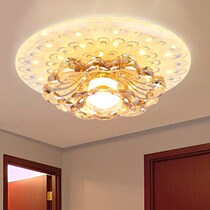 Living room aisle light three-color dimming Downlight led corridor porch light Crystal Sun table lamp creative home light New