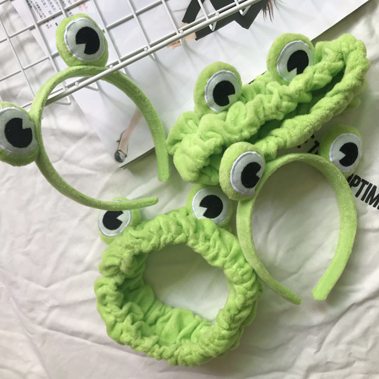 Net Red Lin House with the same frog hoop wash face with cute cartoon headhoop dress headscarf wash hair belt