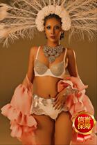 MX monster nightclub sexy gogo costume studio shooting exaggerated headdress feather thickened version