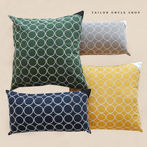 Tailoring Great Uncle New Pint Day Style Sofa Embroidery Leaning Pillow Home Cotton Linen Pillow Handmade Waist Pillow