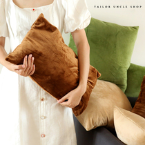 Dressmaking great uncles original lavish sofa leaning against pillow living-room flannel Pillow Back Cushion Living Room Nordic Brief 