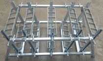 Slot type spray iron frame 3 inch 25 gun rack