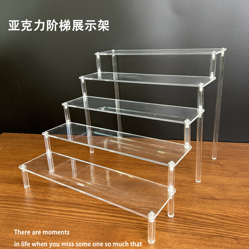 Acrylic Display Stand Bubble Mart Display Rack Labubu Figure Blind Box Multi-Layer Stepped Model Storage Rack